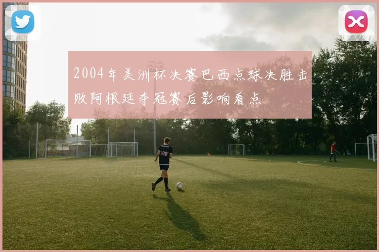 2004年美洲杯决赛巴西点球决胜击败阿根廷夺冠赛后影响看点