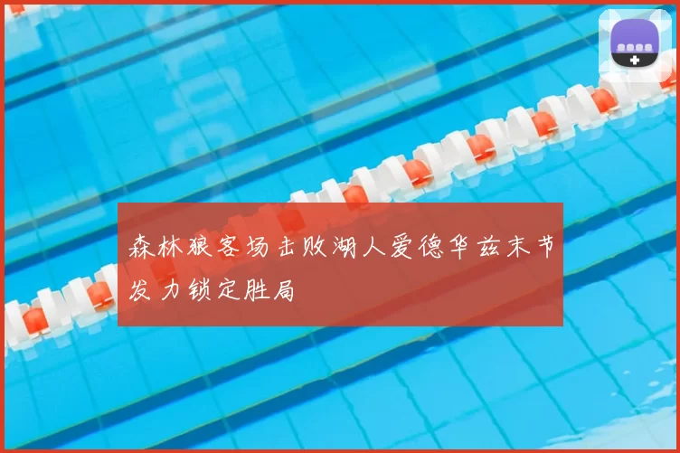 森林狼客场击败湖人爱德华兹末节发力锁定胜局