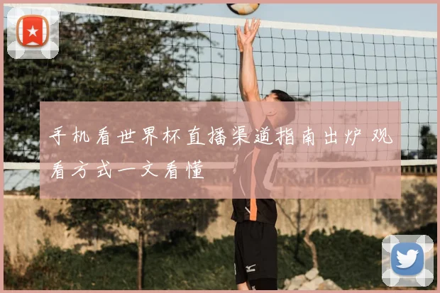 手机看世界杯直播渠道指南出炉 观看方式一文看懂